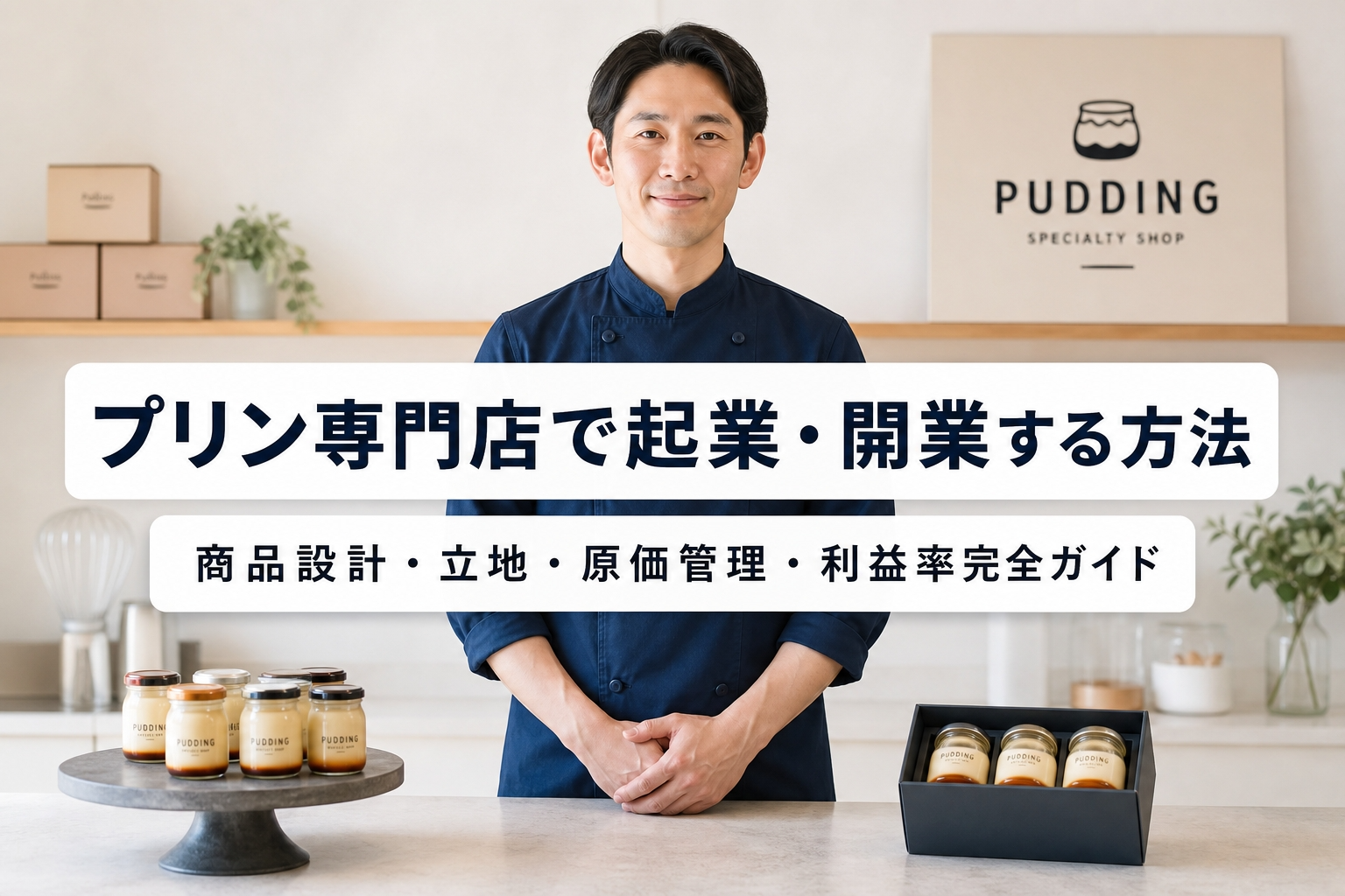 プリン専門店で起業・開業する方法｜商品設計・立地・原価管理・利益率完全ガイド
