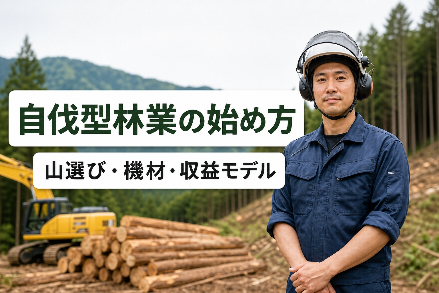 自伐型林業の始め方｜山選び・機材・収益モデル