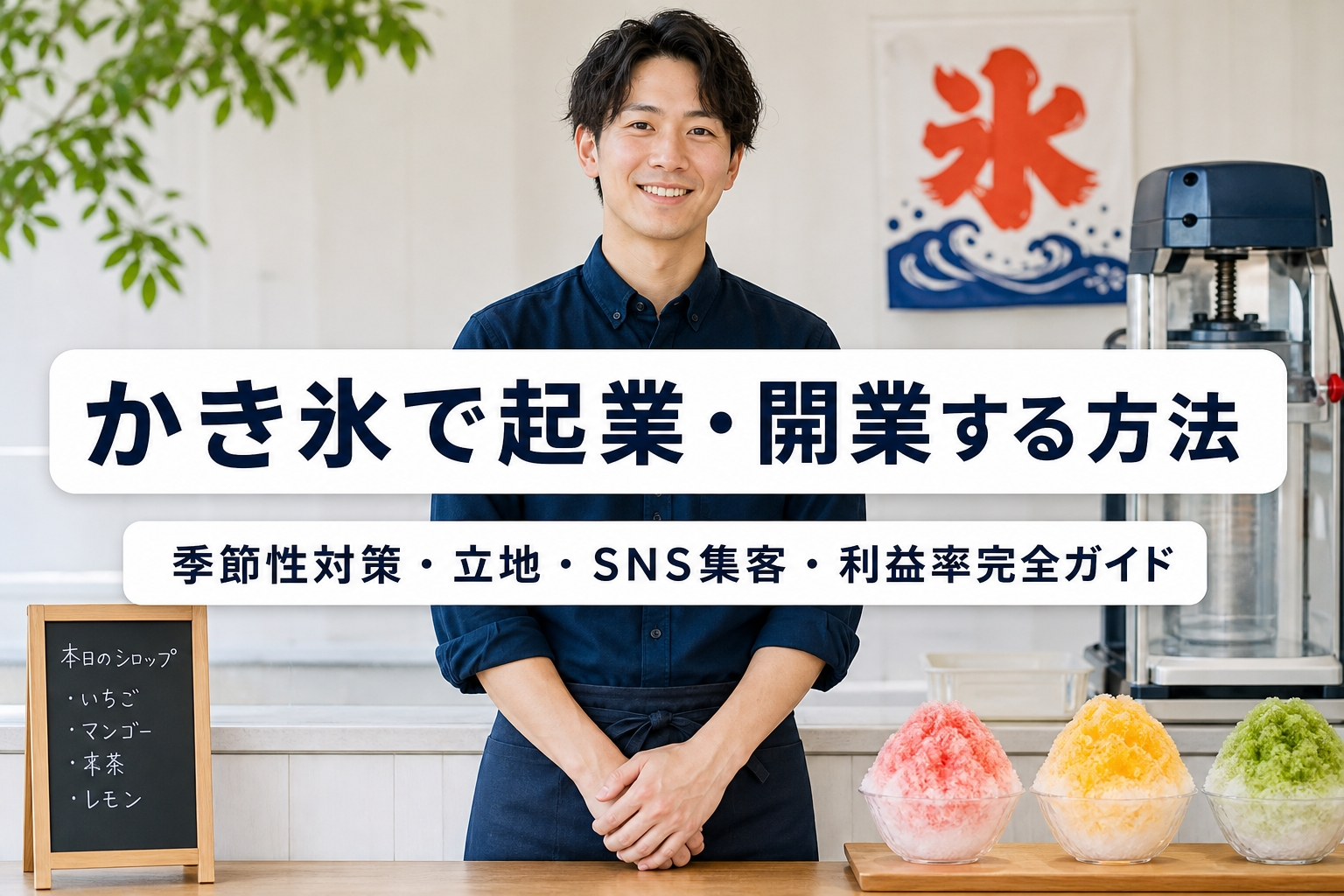 かき氷で起業・開業する方法｜季節性対策・立地・SNS集客・利益率完全ガイド