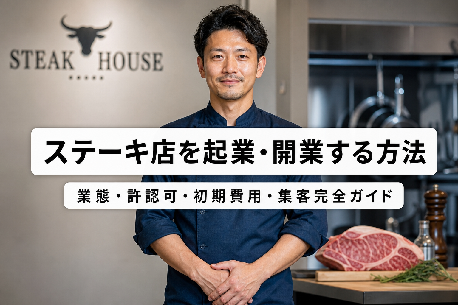 ステーキ店を起業・開業する方法｜業態・許認可・初期費用・集客完全ガイド