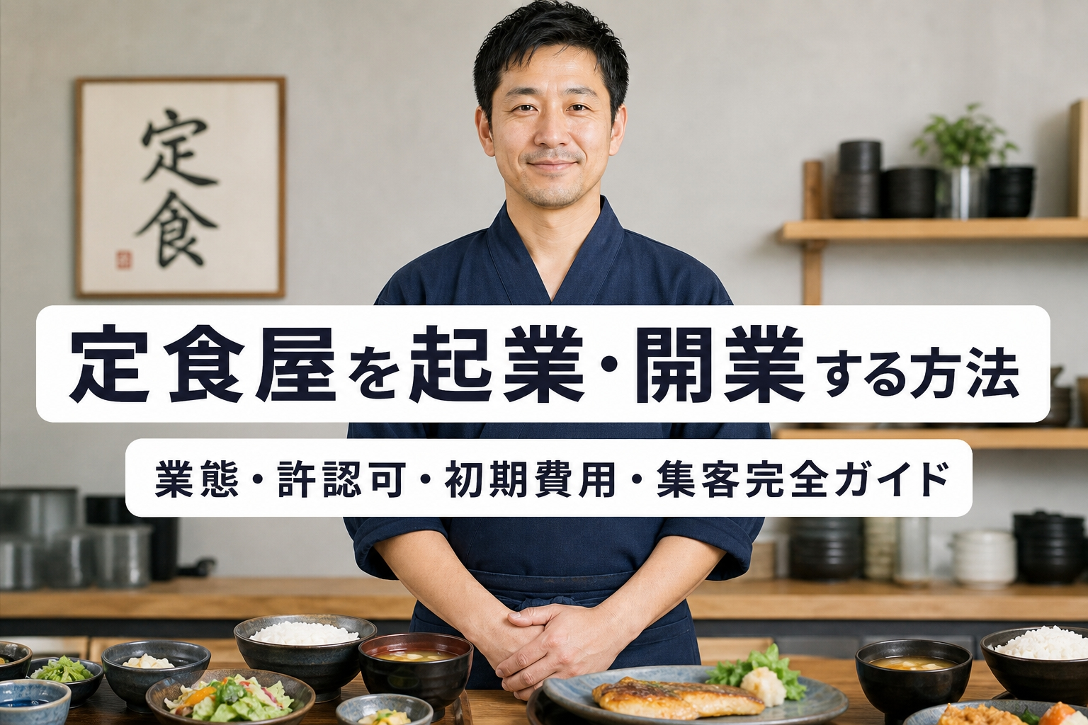 定食屋を起業・開業する方法｜業態・許認可・初期費用・集客完全ガイド