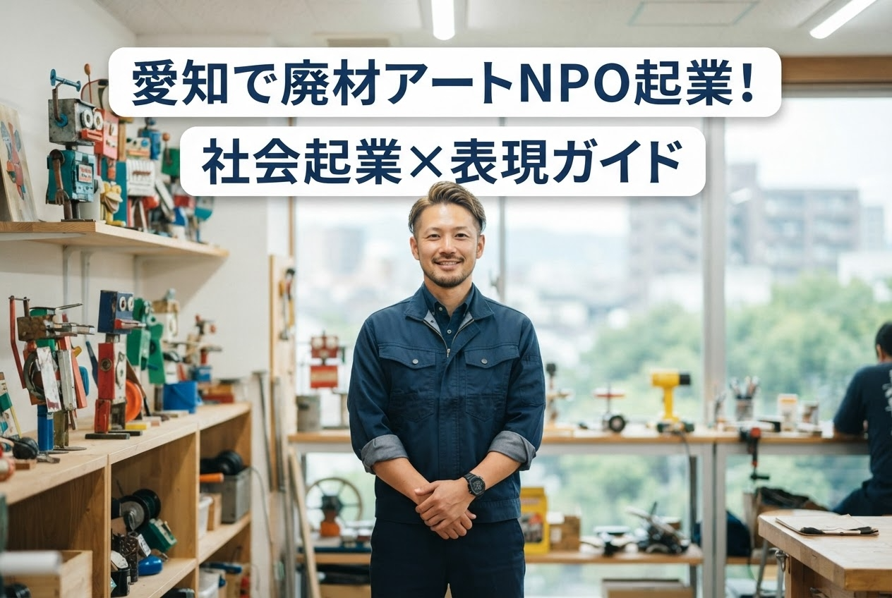 愛知で廃材アートNPO起業！社会起業×表現ガイド