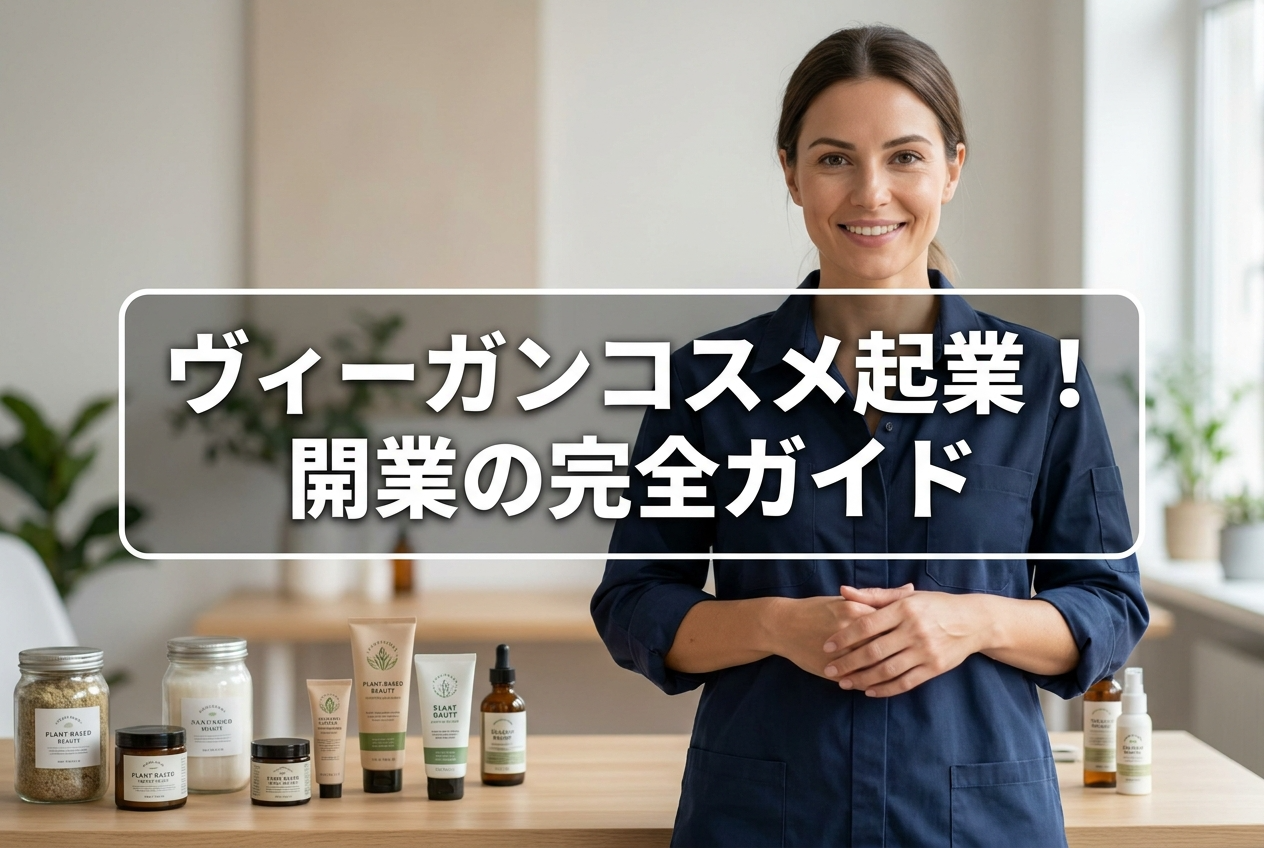 ヴィーガンコスメ起業！開業の完全ガイド