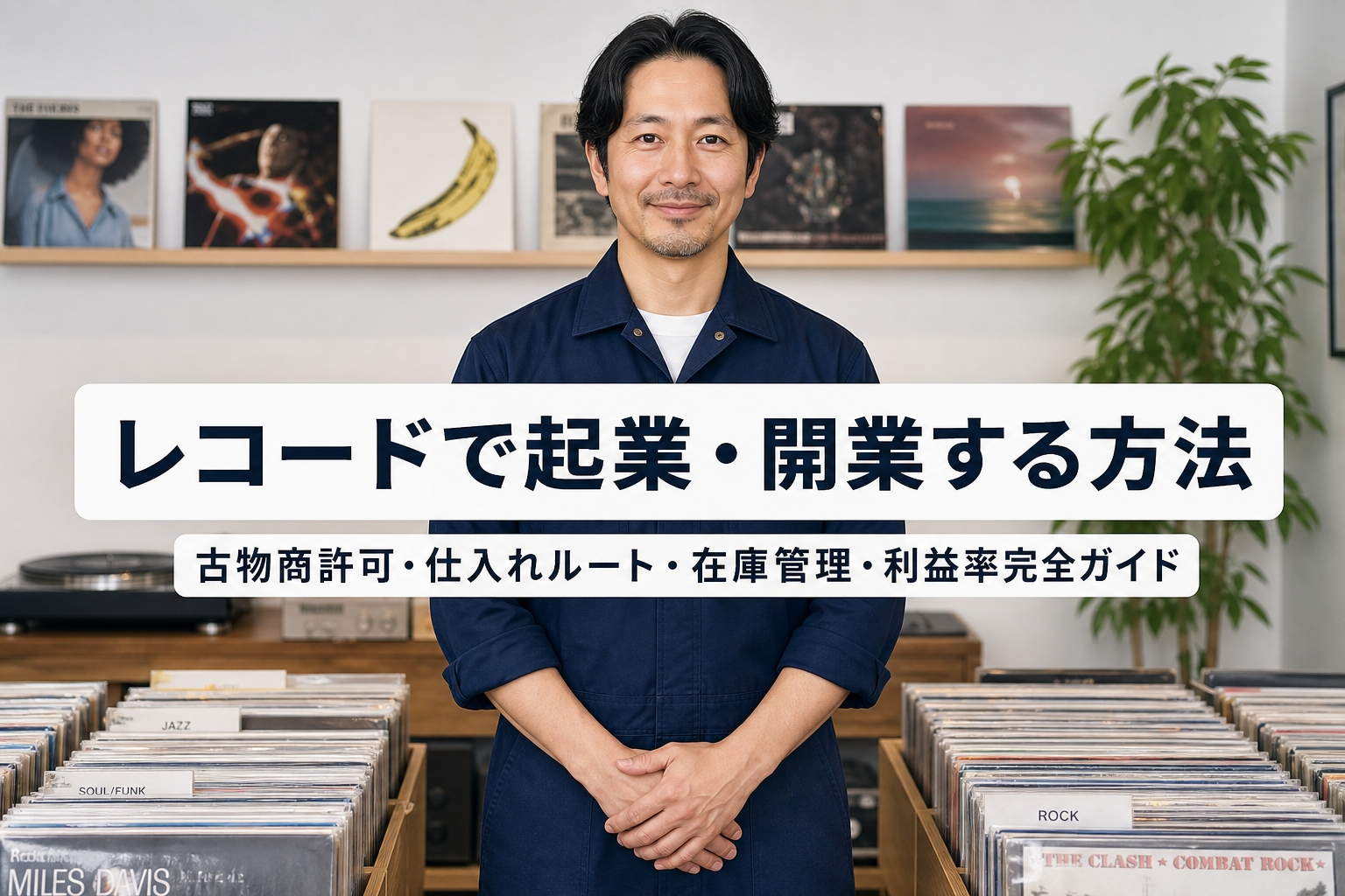 レコード店で起業・開業する方法｜古物商許可・仕入れルート・在庫管理・利益率完全ガイド