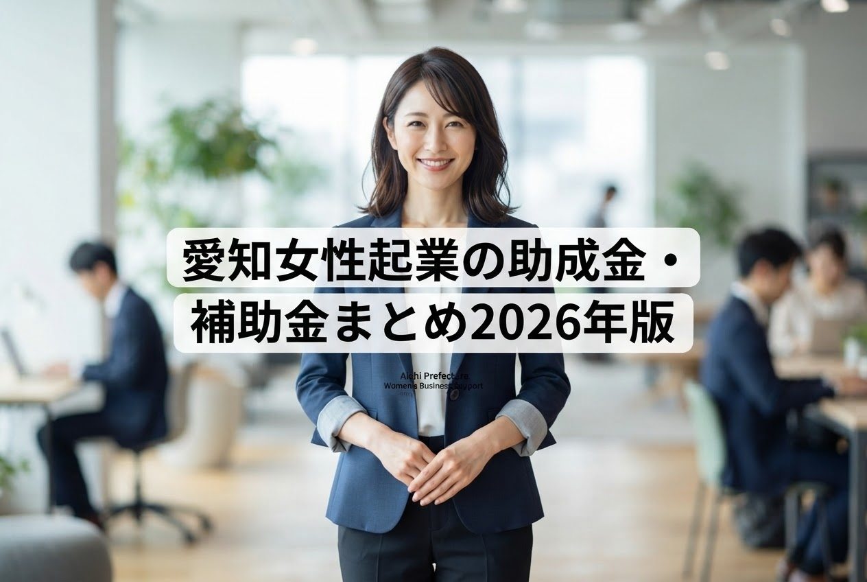愛知女性起業の助成金・補助金まとめ2026年版