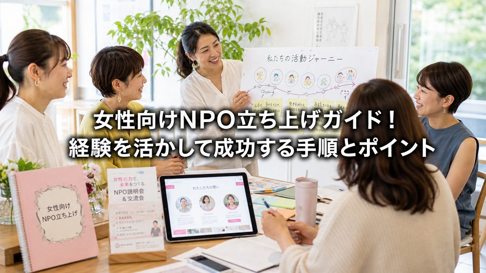 女性向けNPO立ち上げガイド！経験を活かして成功する手順とポイント