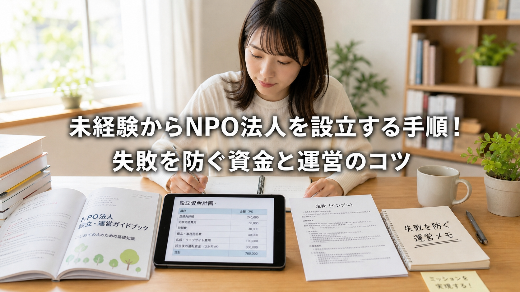 未経験からNPO法人を設立する手順！失敗を防ぐ資金と運営のコツ