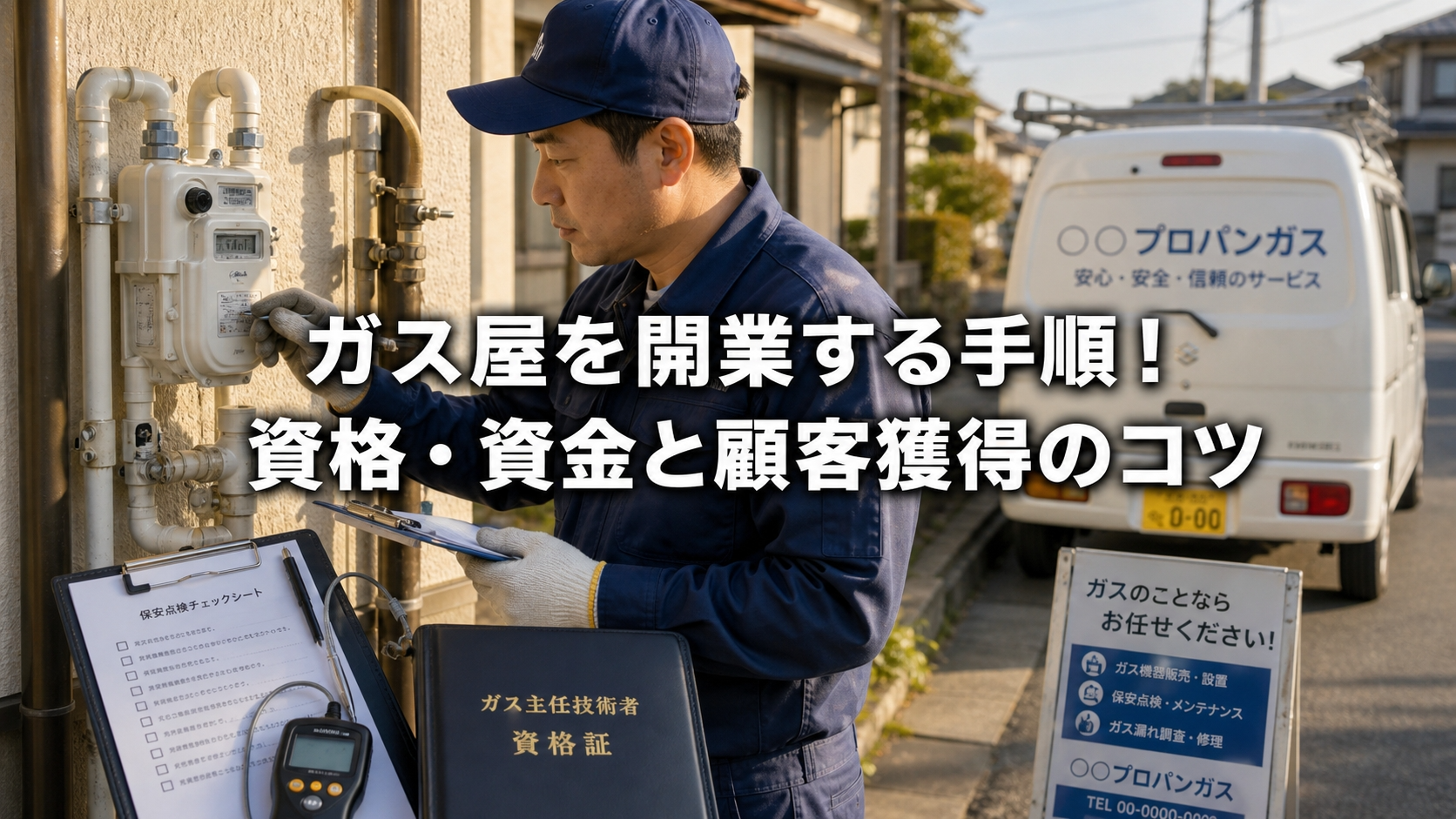 ガス屋を開業する手順！資格・資金と顧客獲得のコツ