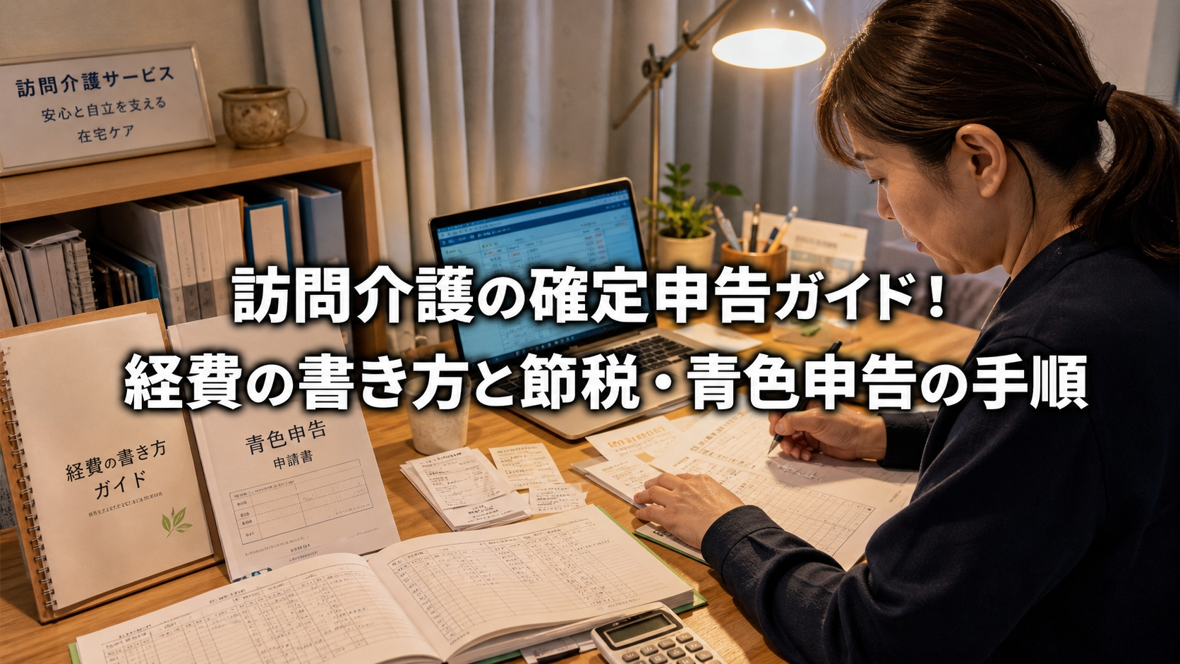訪問介護の確定申告ガイド！経費の書き方と節税・青色申告の手順