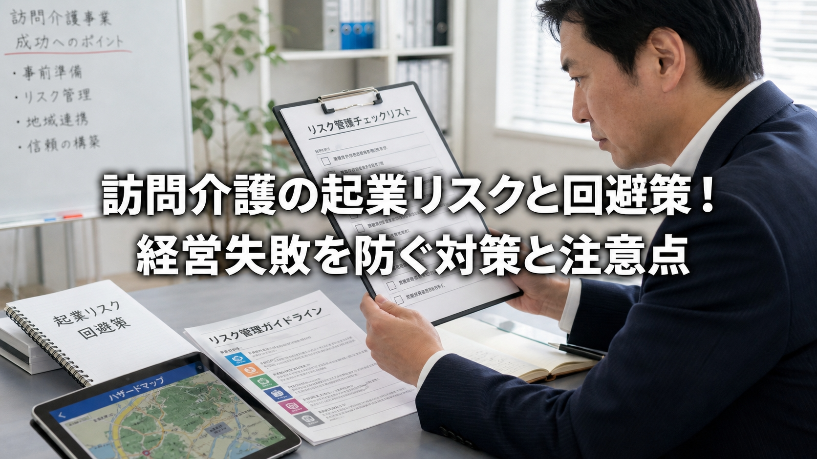 訪問介護の起業リスクと回避策！経営失敗を防ぐ対策と注意点
