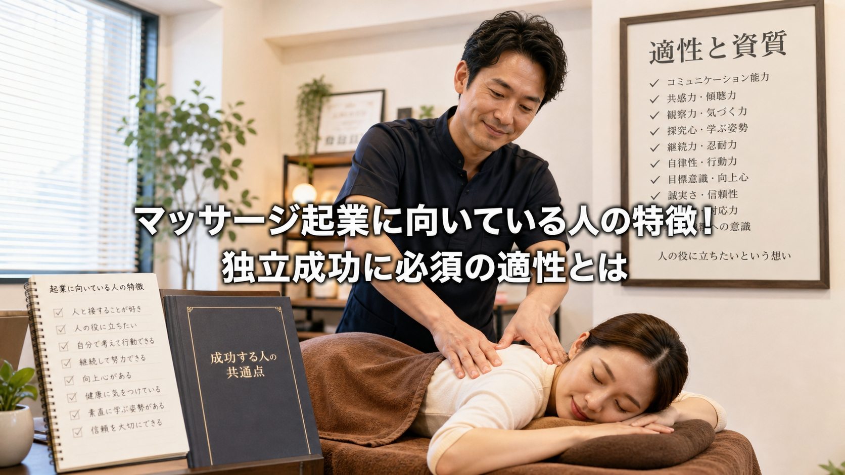 マッサージ起業に向いている人の特徴！独立成功に必須の適性とは