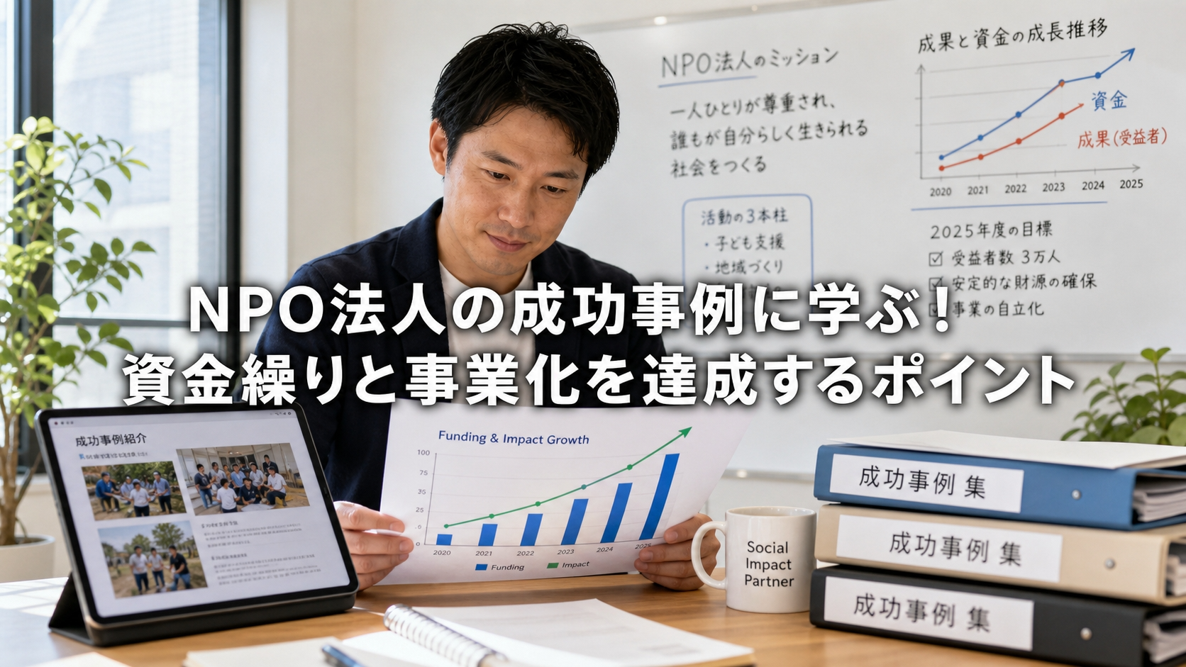 NPO法人の成功事例に学ぶ！資金繰りと事業化を達成するポイント
