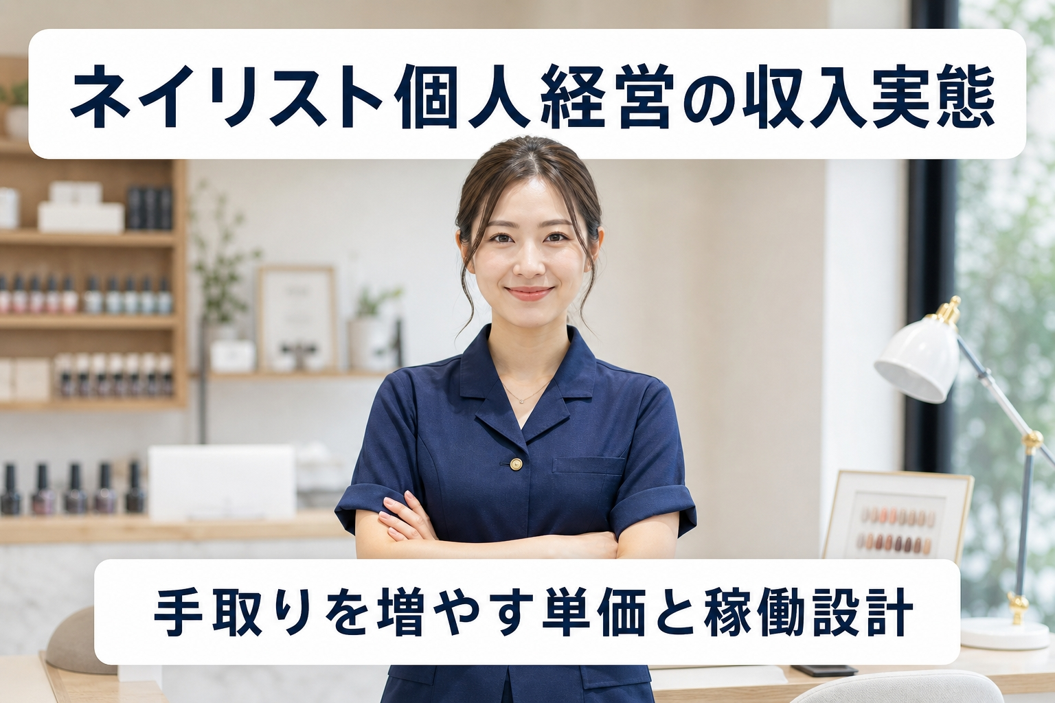 ネイリスト個人経営の収入実態｜手取りを増やす単価と稼働設計