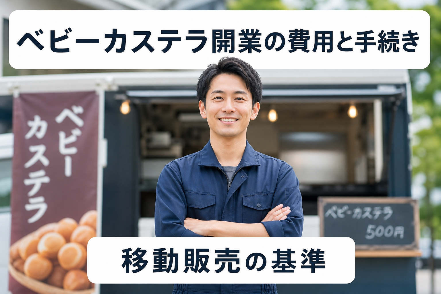 ベビーカステラ開業の費用と手続き｜移動販売の基準