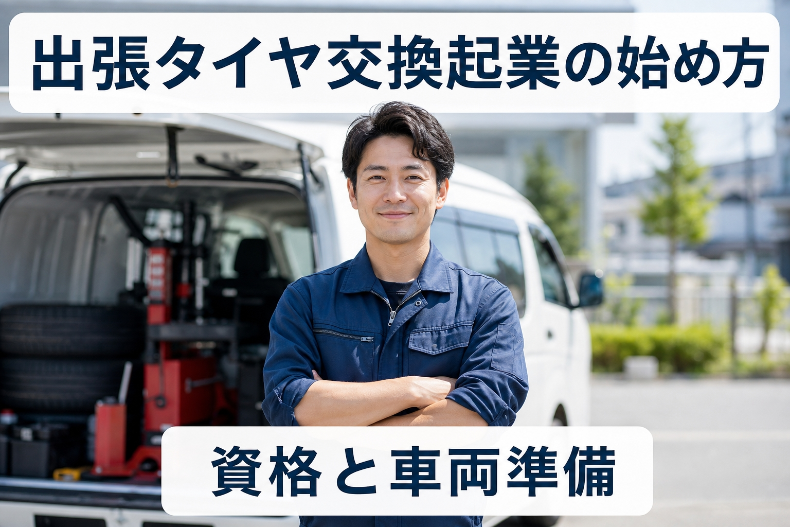 出張タイヤ交換起業の始め方｜資格と車両準備