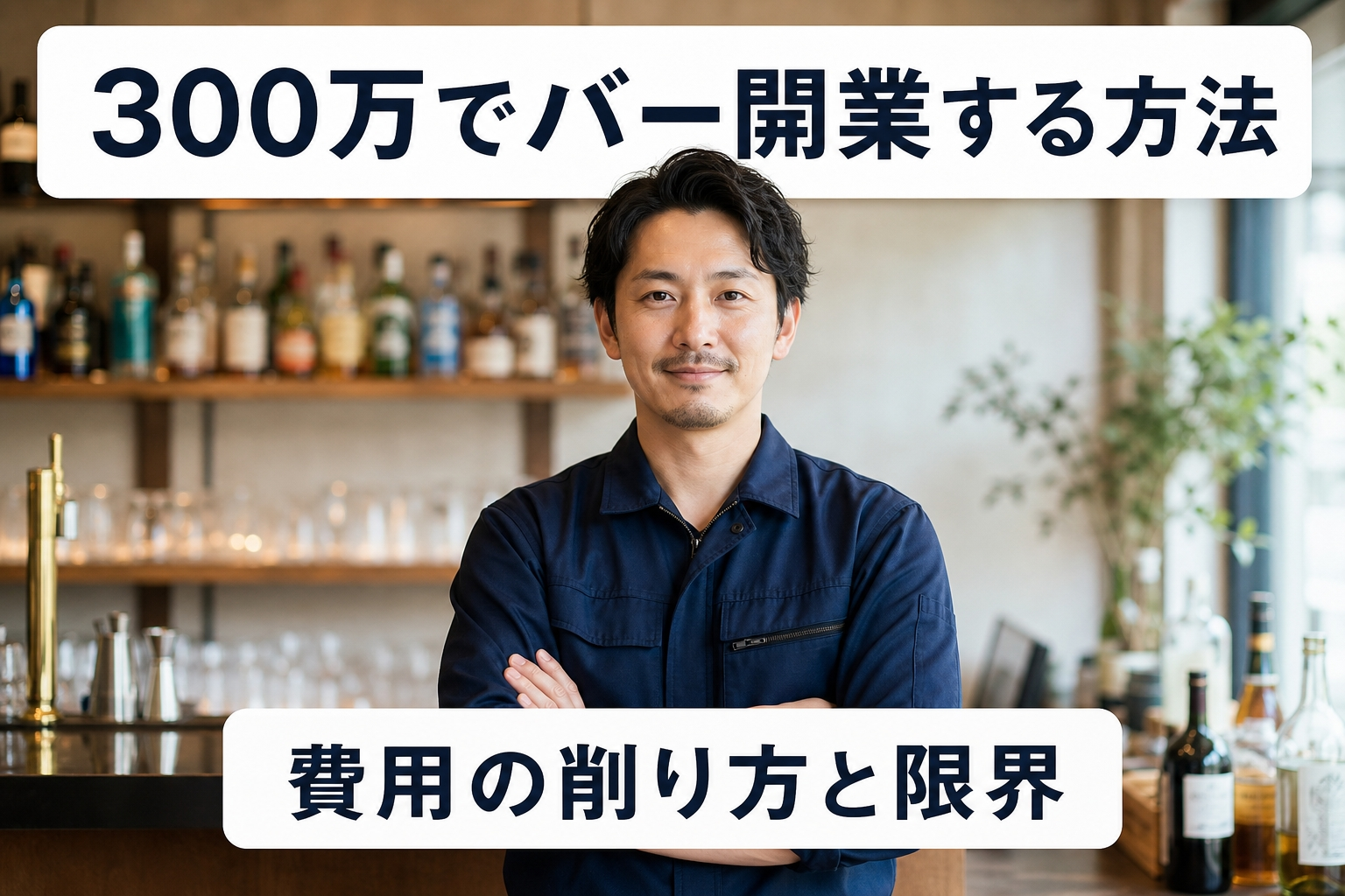 300万でバー開業する方法｜費用の削り方と限界