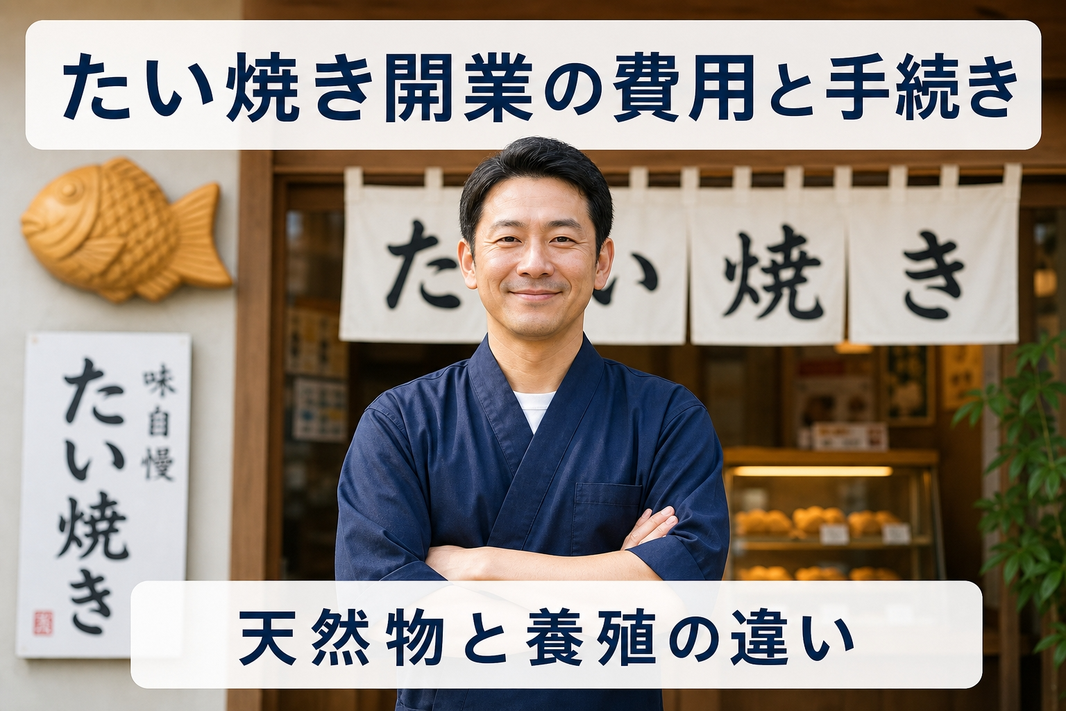 たい焼き開業の費用と手続き｜天然物と養殖の違い