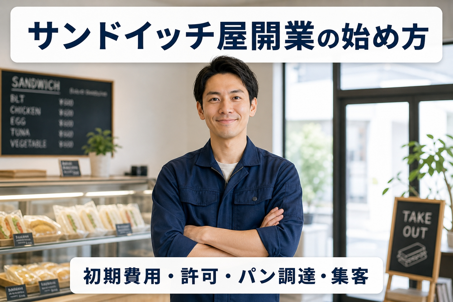 サンドイッチ屋開業の始め方｜初期費用・許可・パン調達・集客