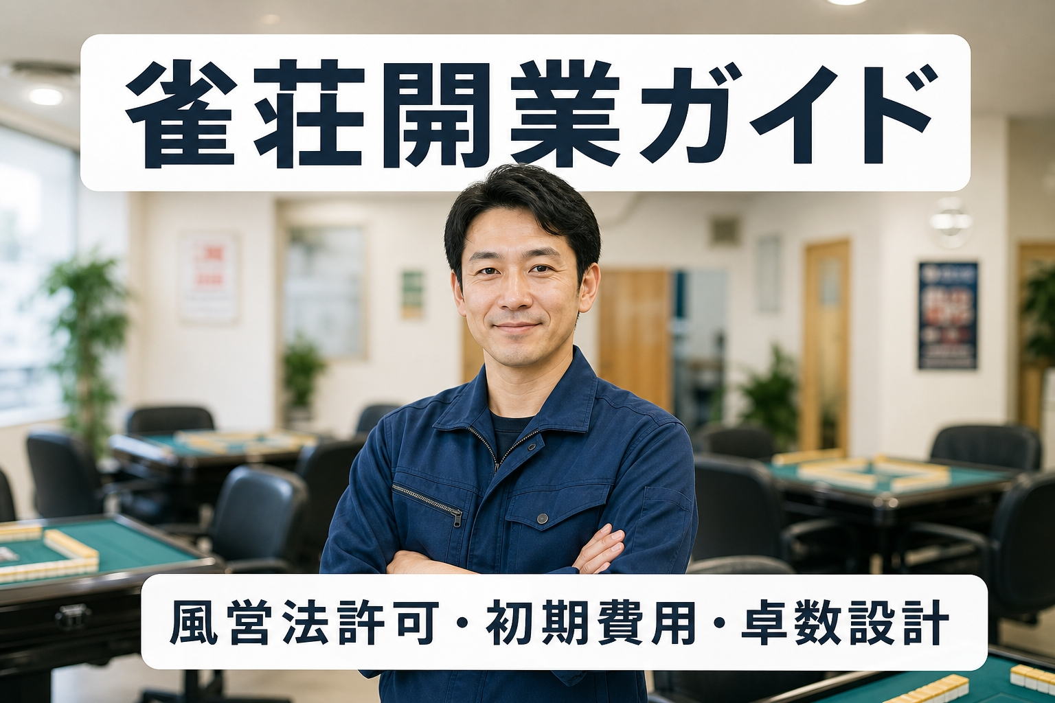 雀荘開業ガイド｜風営法許可・初期費用・卓数設計