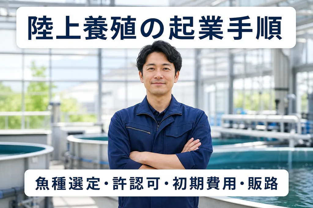 陸上養殖の起業手順｜魚種選定・許認可・初期費用・販路