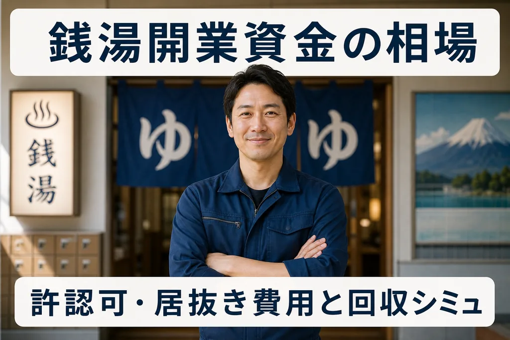銭湯開業資金の相場｜許認可・居抜き費用と回収シミュ