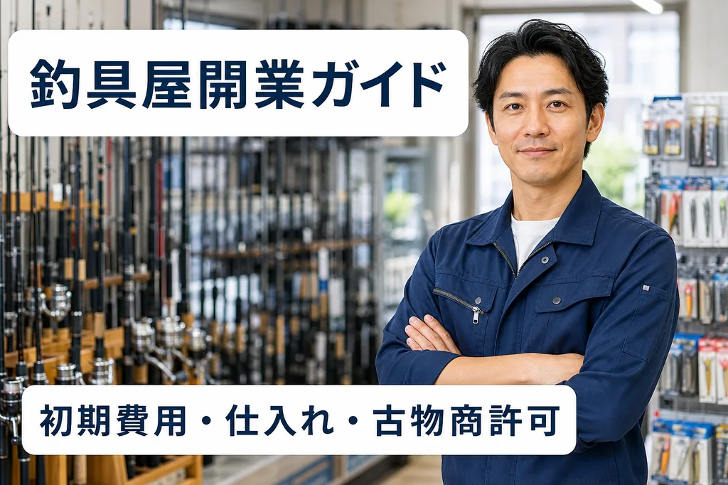 釣具屋開業ガイド｜初期費用・仕入れ・古物商許可