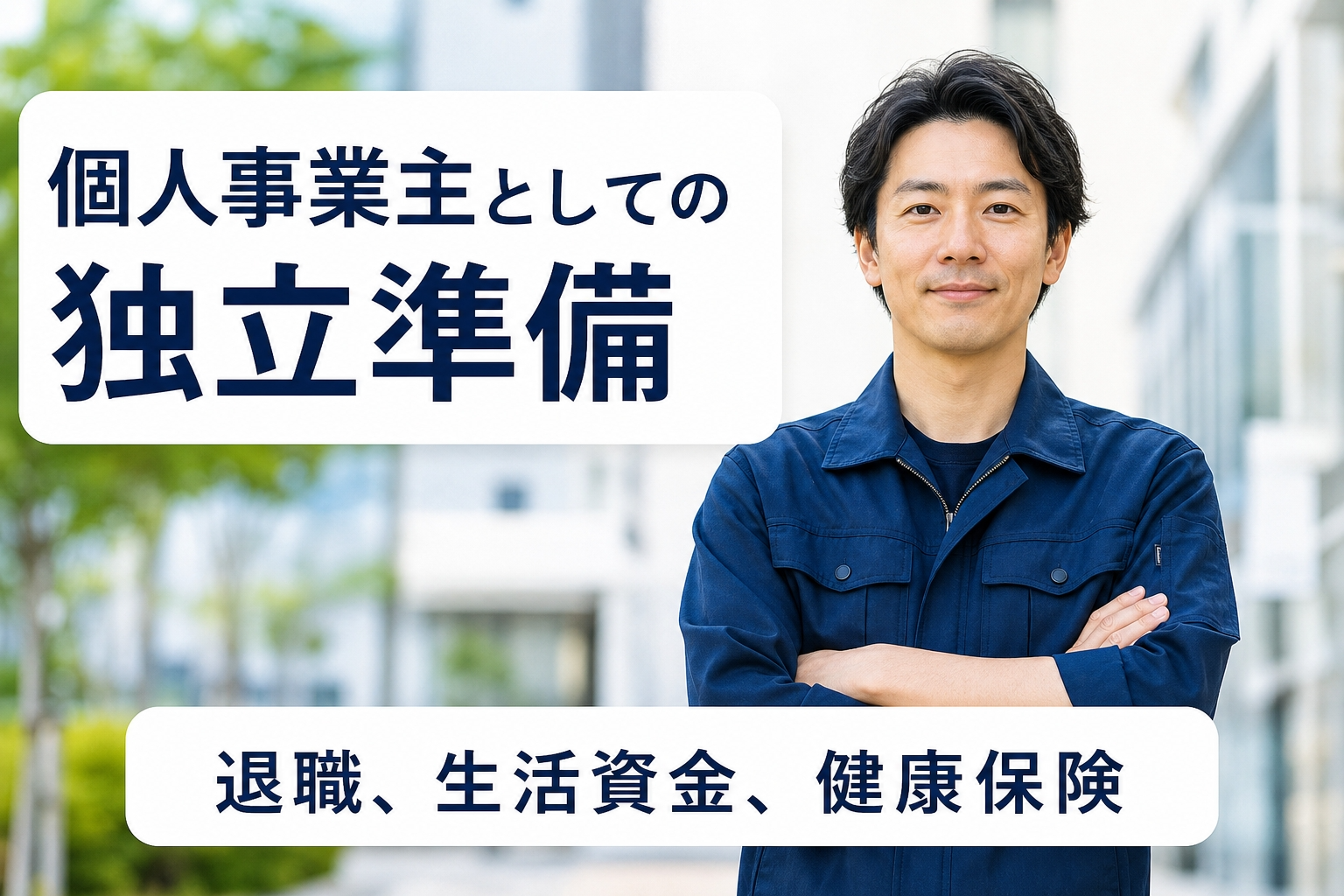 独立し個人事業主になる準備｜退職・生活資金・健康保険