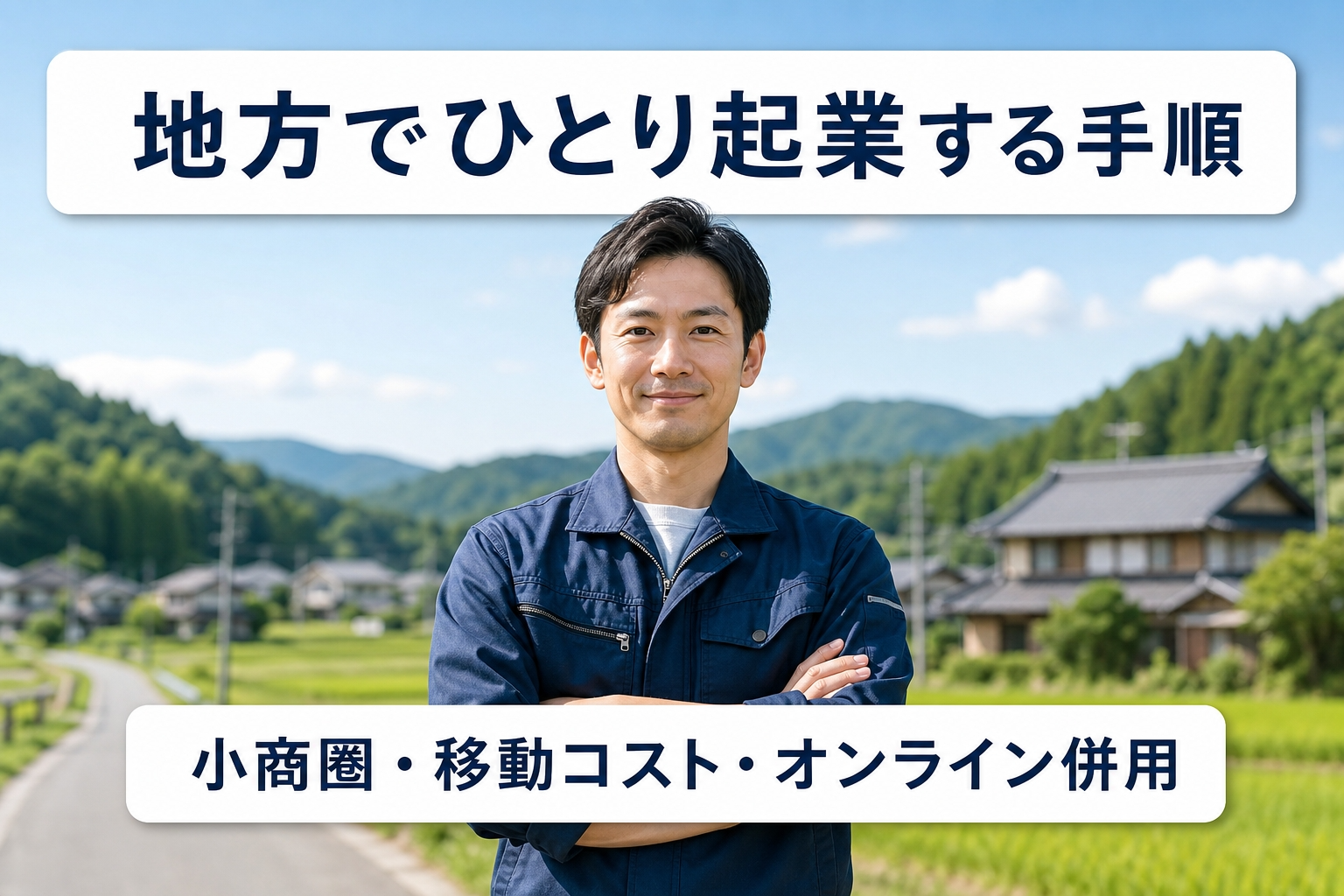 地方でひとり起業する手順｜小商圏・移動コスト・オンライン併用