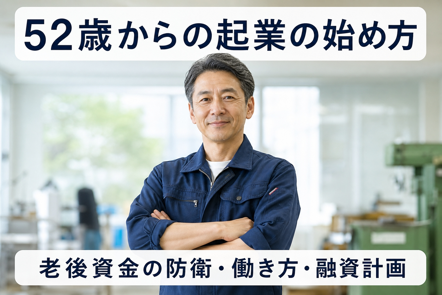 52歳からの起業の始め方｜老後資金の防衛・働き方・融資計画