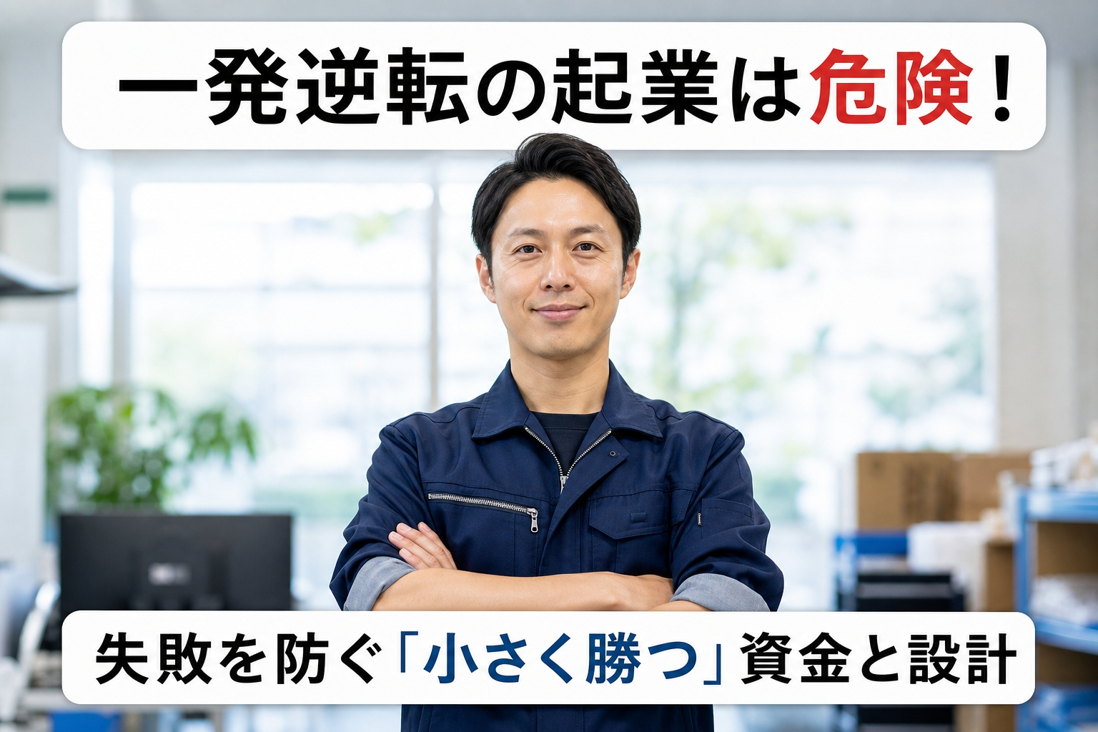 一発逆転の起業は危険！失敗を防ぐ「小さく勝つ」資金と設計
