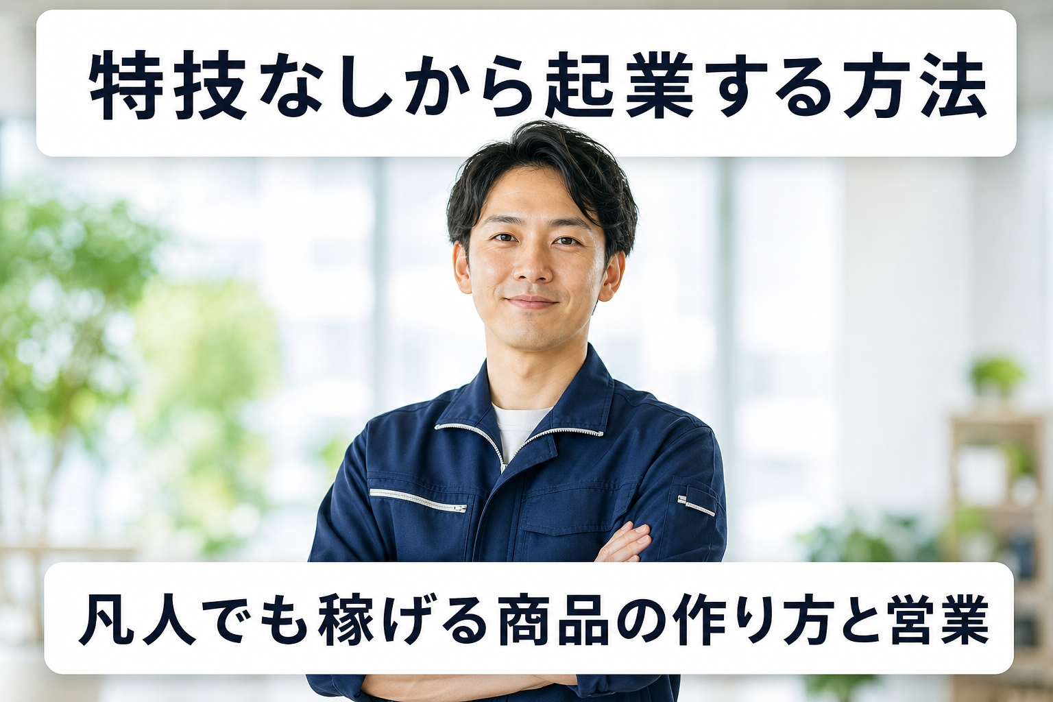 特技なしから起業する方法｜凡人でも稼げる商品の作り方と営業