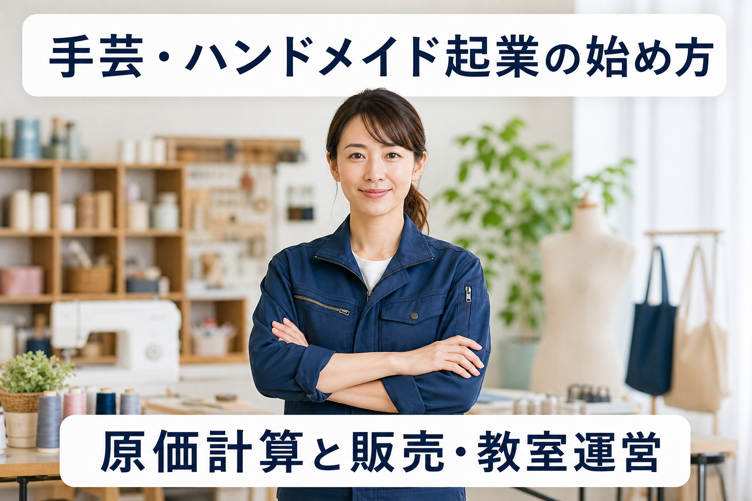 手芸・ハンドメイド起業の始め方｜原価計算と販売・教室運営