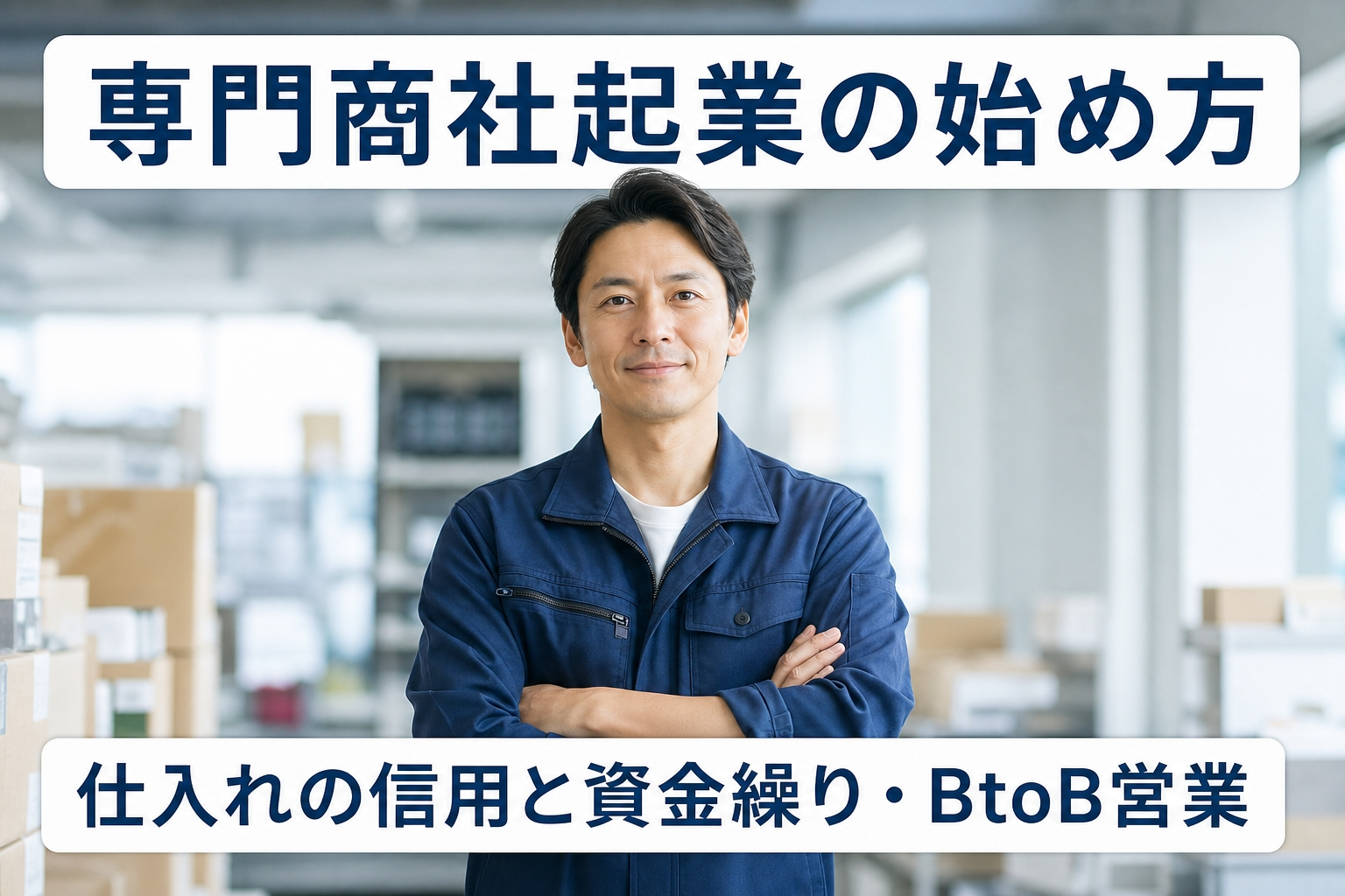 専門商社起業の始め方｜仕入れの信用と資金繰り・BtoB営業