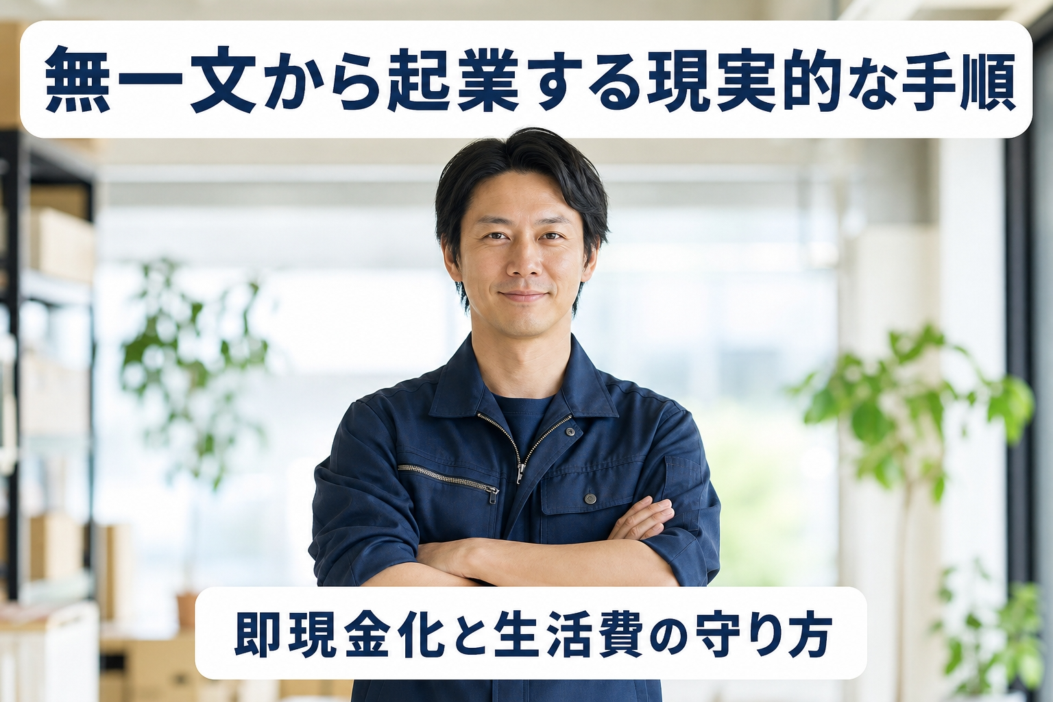 無一文から起業する現実的な手順｜即現金化と生活費の守り方