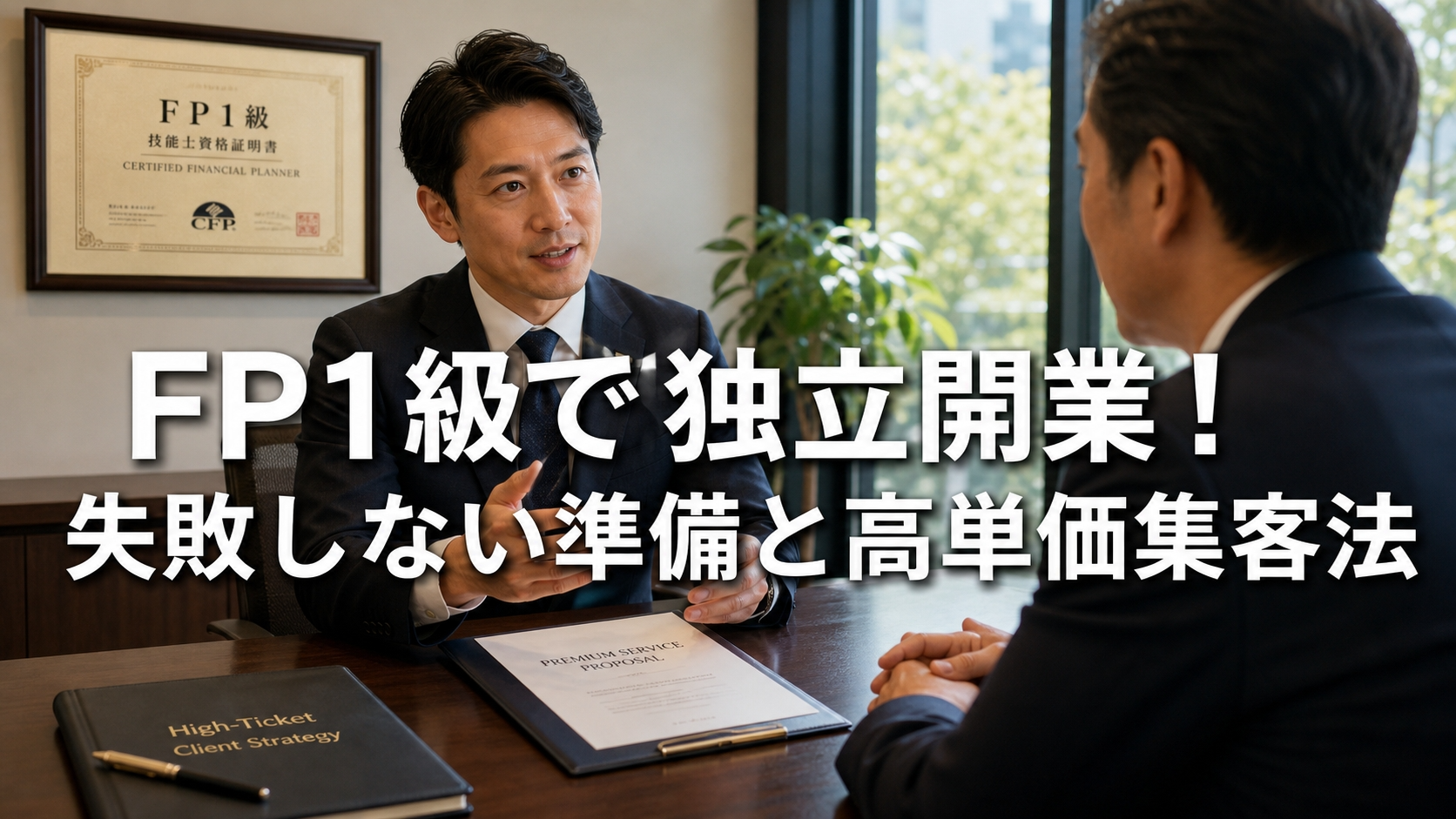 FP1級で独立開業！失敗しない準備と高単価集客法
