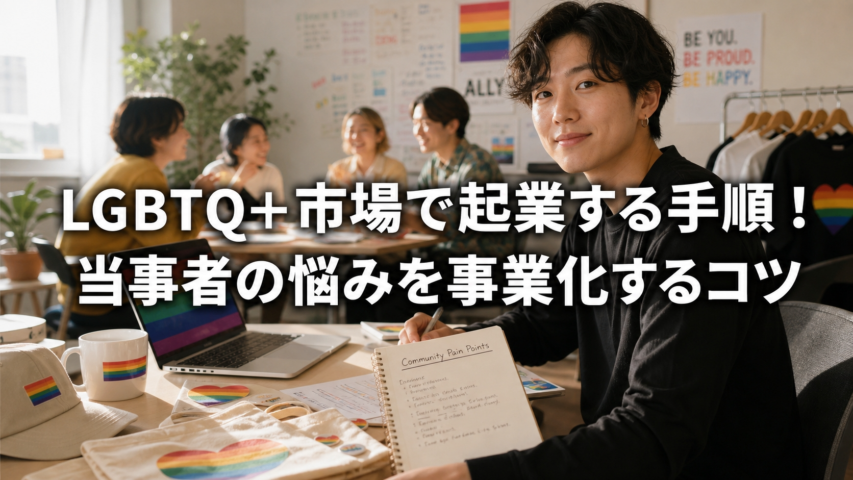 LGBTQ+市場で起業する手順！当事者の悩みを事業化するコツ