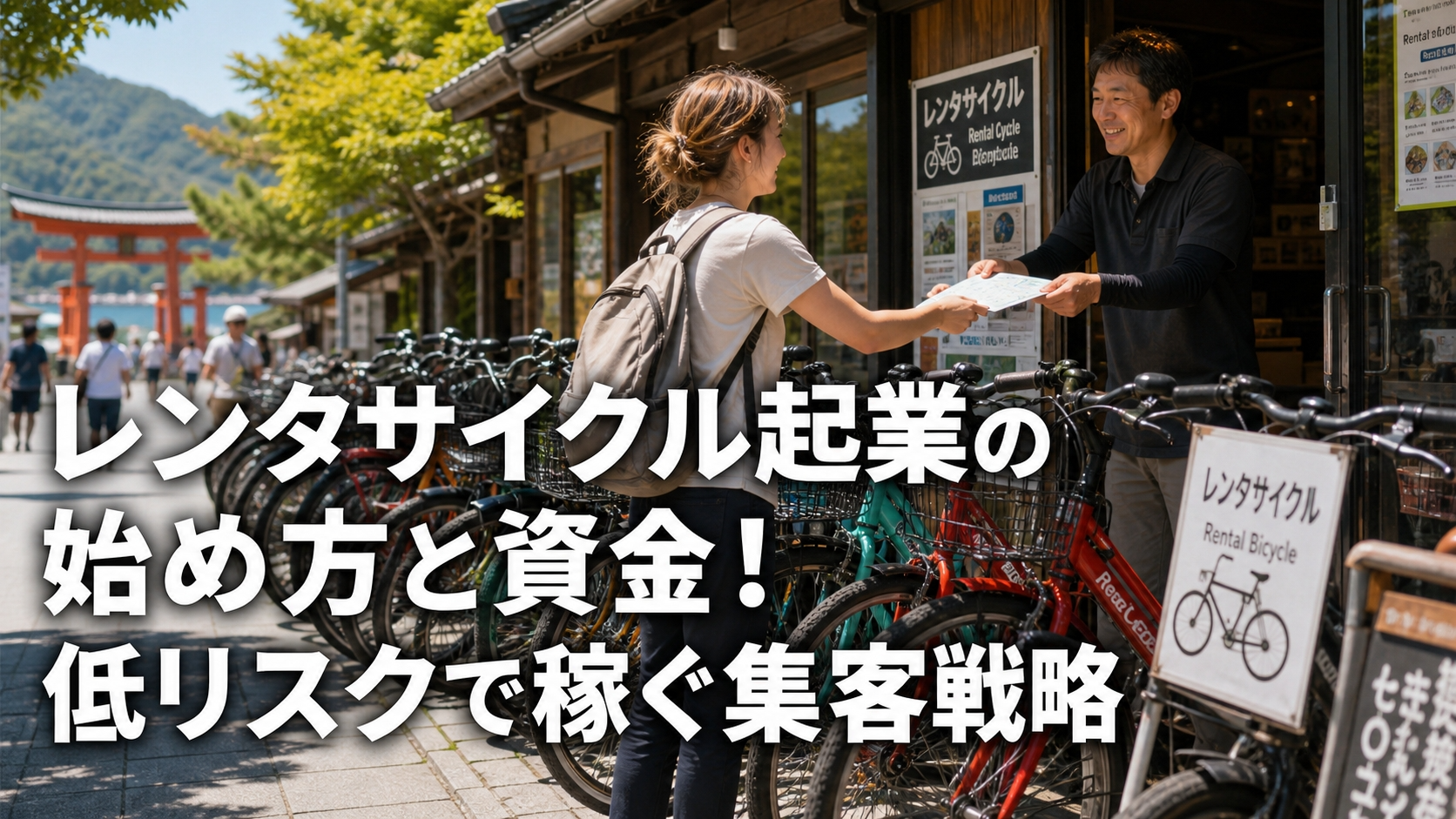 レンタサイクル起業の始め方と資金！低リスクで稼ぐ集客戦略