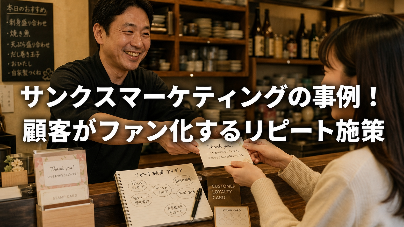 サンクスマーケティングの事例！顧客がファン化するリピート施策