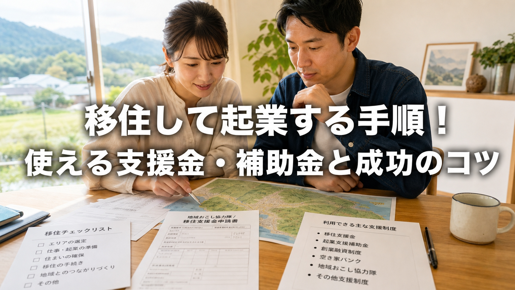 移住して起業する手順！使える支援金・補助金と成功のコツ