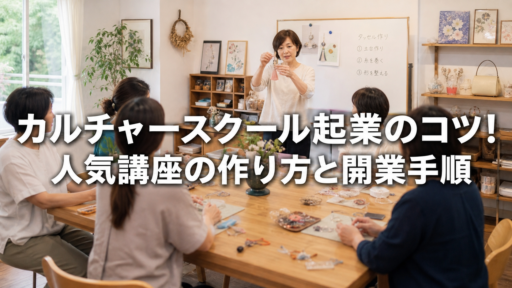 カルチャースクール起業のコツ！人気講座の作り方と開業手順