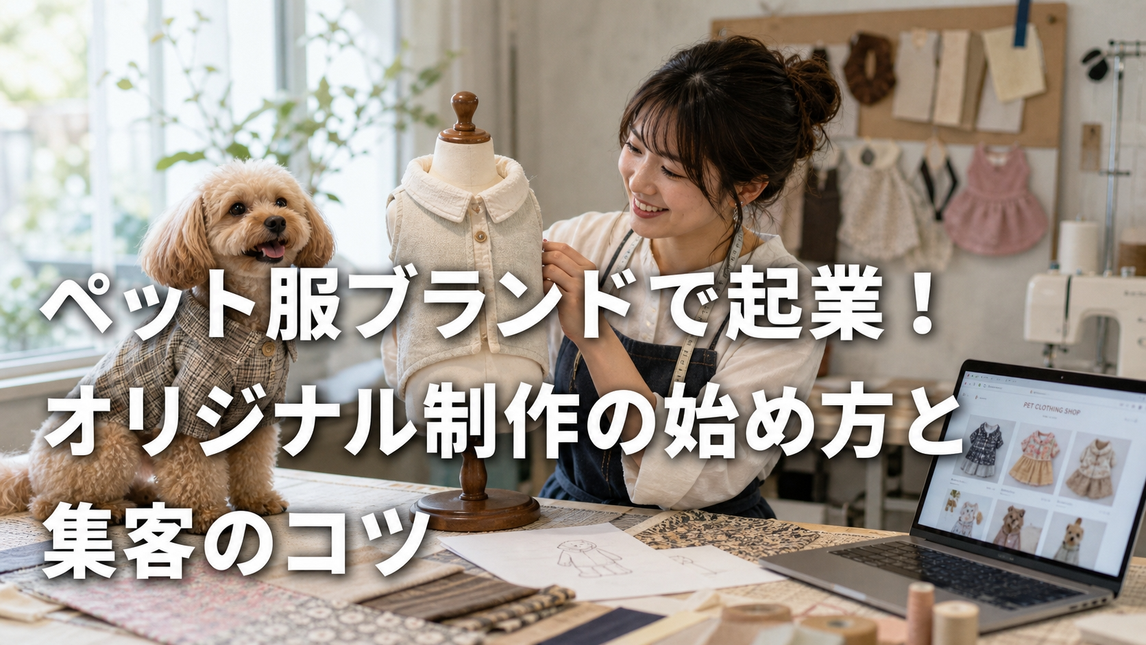 ペット服ブランドで起業！オリジナル制作の始め方と集客のコツ