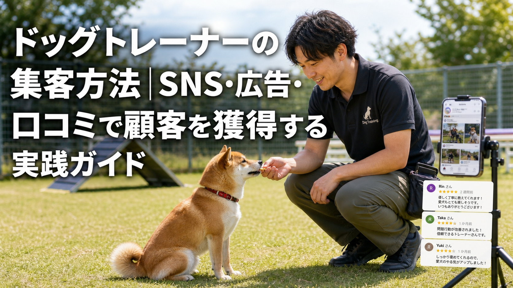ドッグトレーナーの集客方法｜SNS・広告・口コミで顧客を獲得する実践ガイド