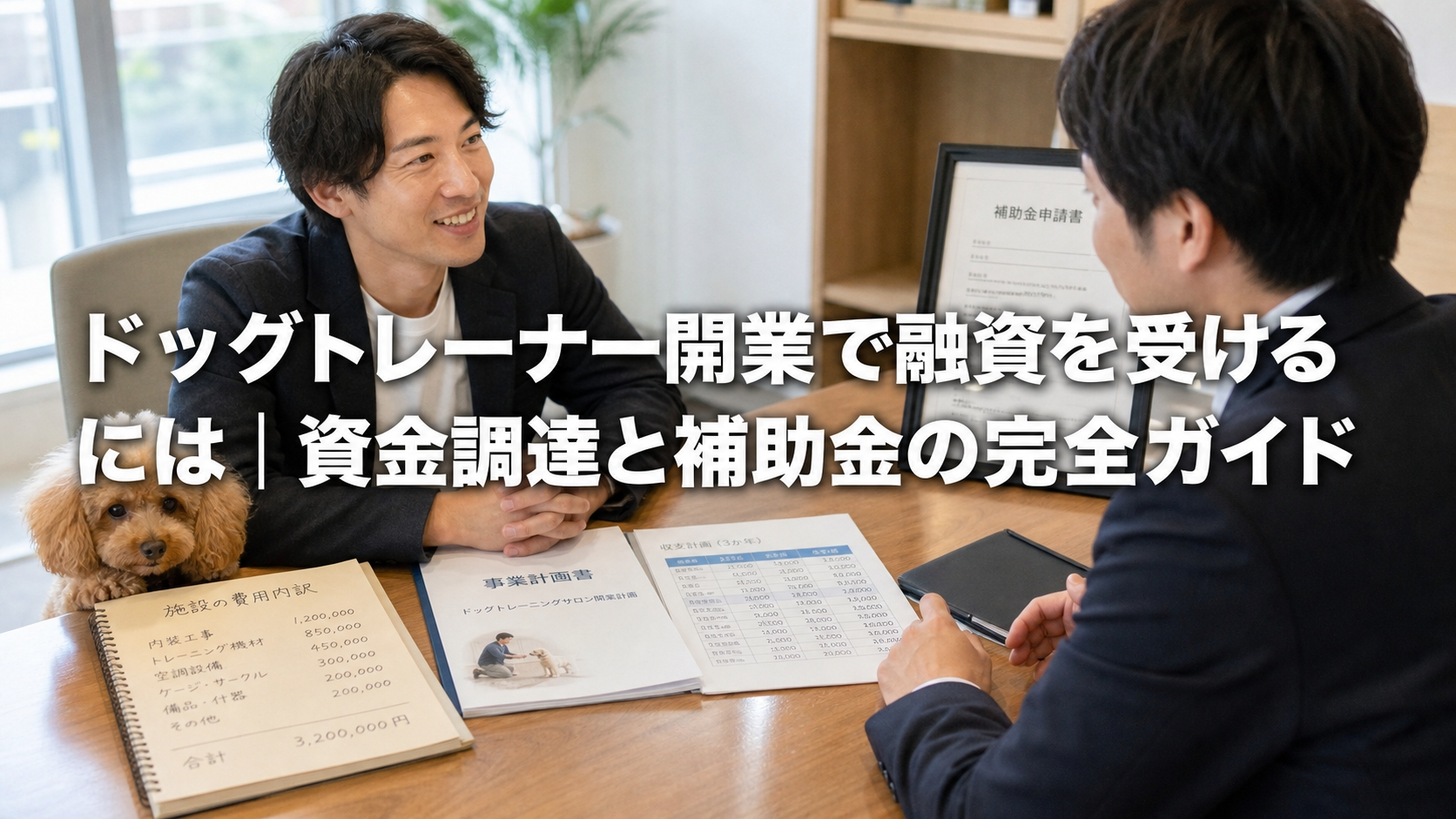 ドッグトレーナー開業で融資を受けるには｜資金調達と補助金の完全ガイド