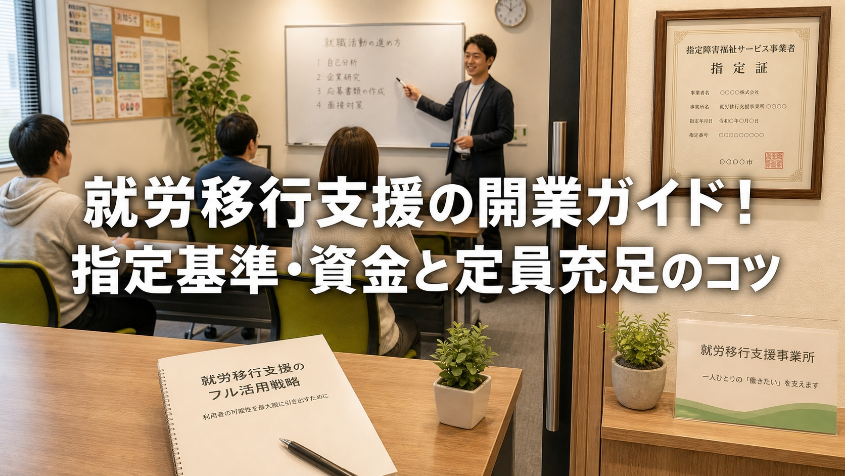 就労移行支援の開業ガイド！指定基準・資金と定員充足のコツ
