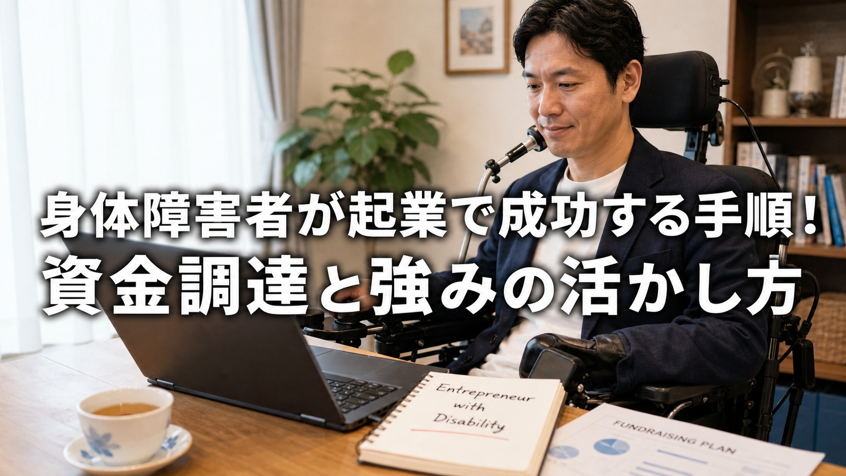身体障害者が起業で成功する手順！資金調達と強みの活かし方
