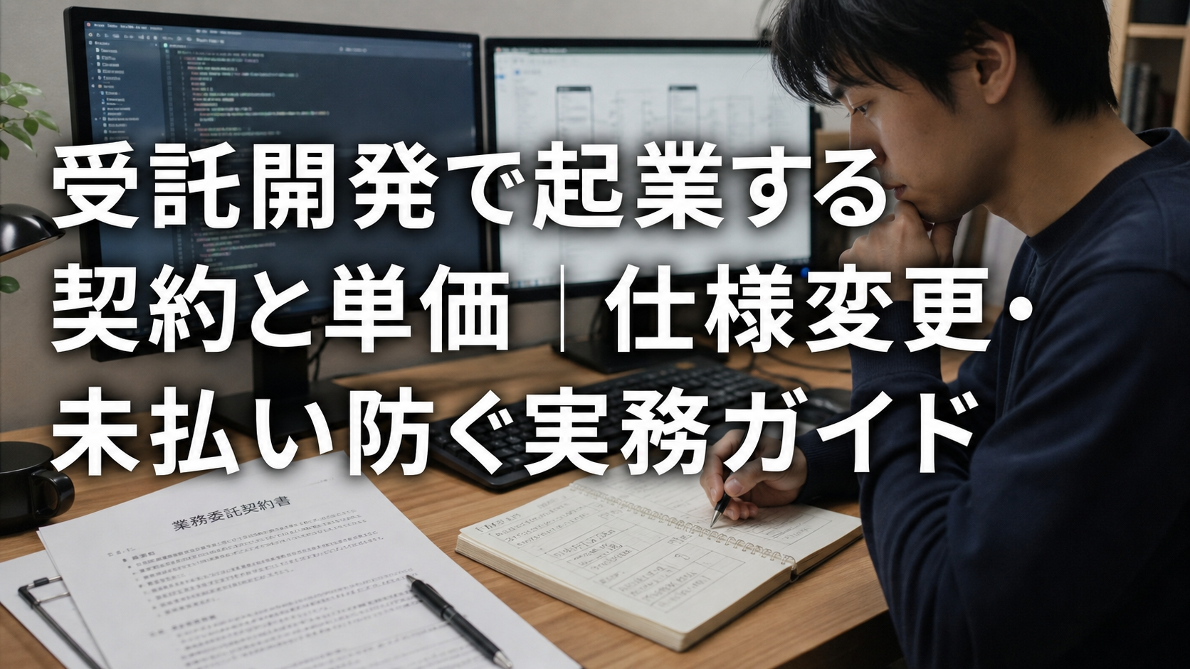 受託開発で起業する契約と単価｜仕様変更・未払い防ぐ実務ガイド