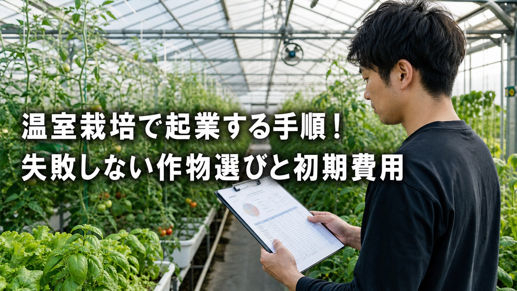 温室栽培で起業する手順！失敗しない作物選びと初期費用