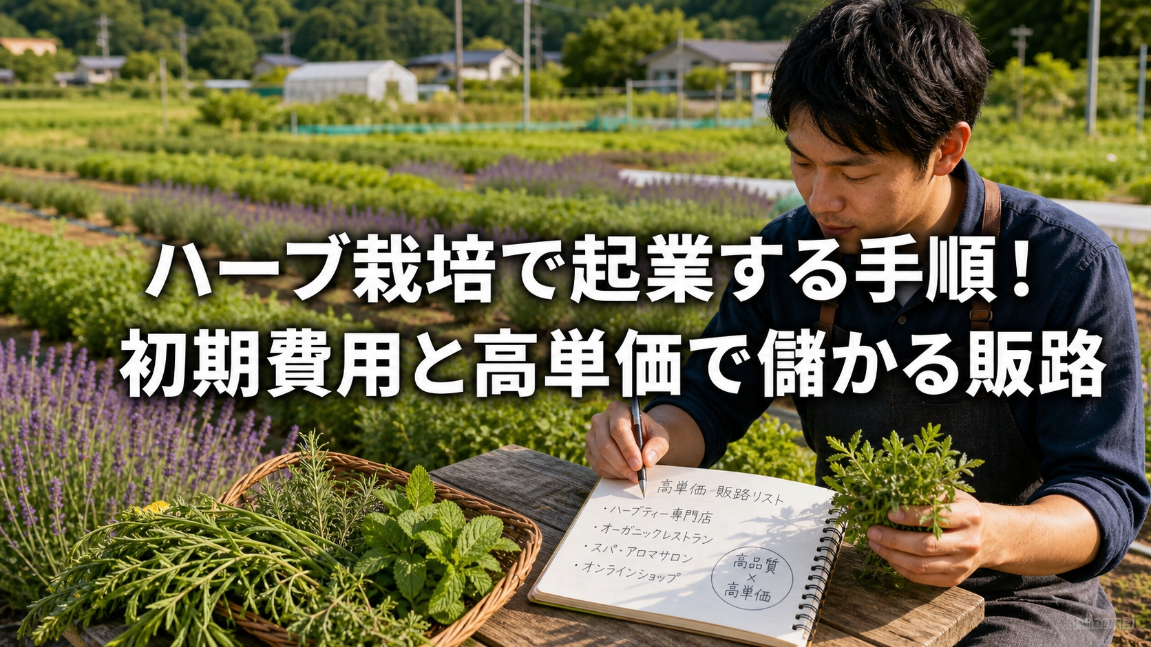 ハーブ栽培で起業する手順！初期費用と高単価で儲かる販路