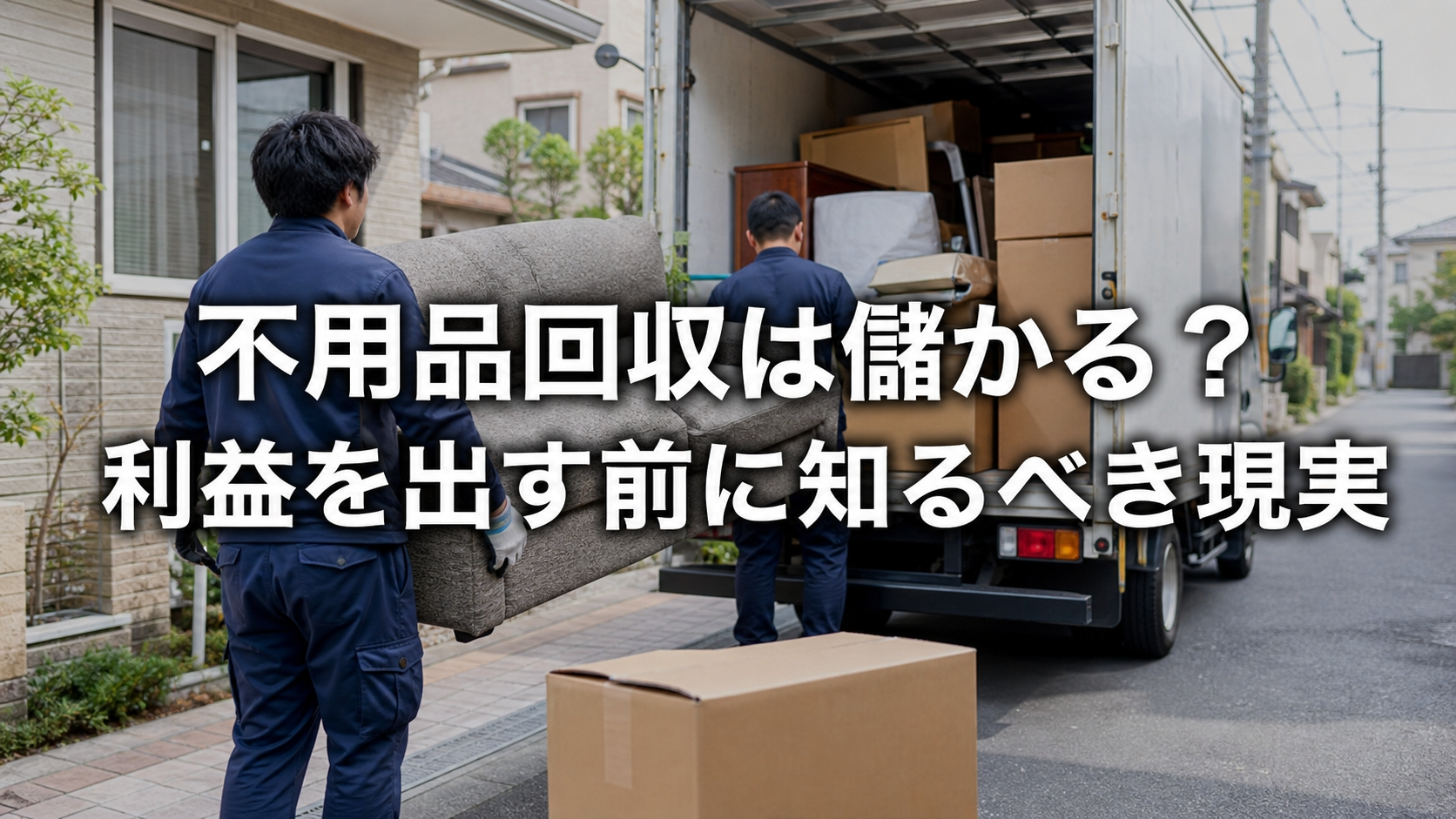 不用品回収は儲かる？利益を出す前に知るべき現実