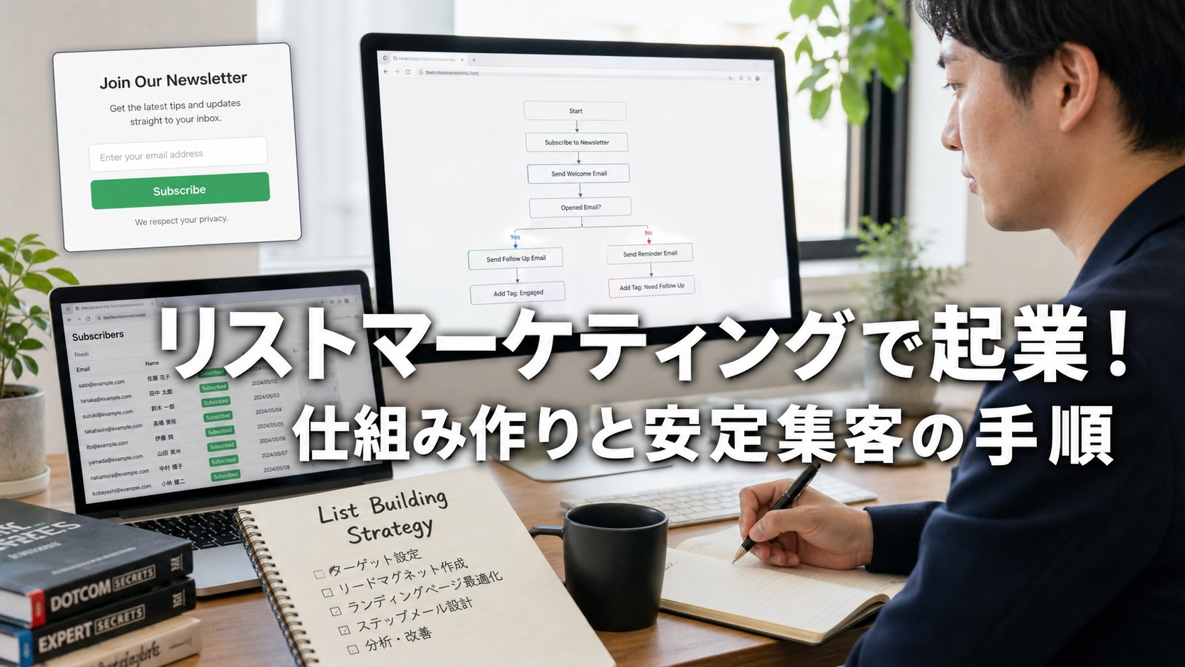 リストマーケティングで起業！仕組み作りと安定集客の手順